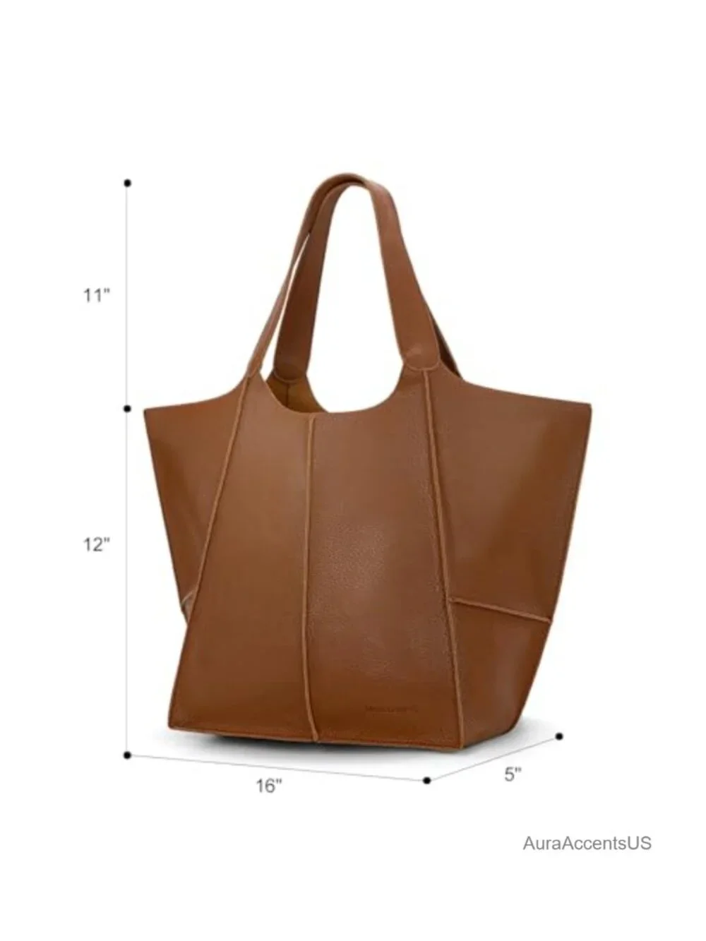 Large Vegan Leather Hobo Tote Bag for Women, Slouchy Shoulder Handbag